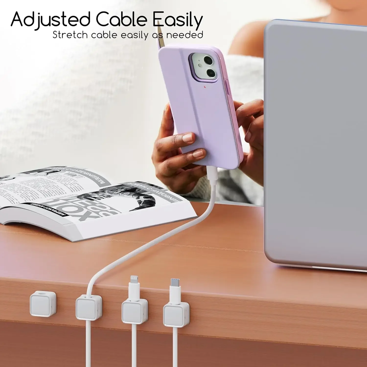 Mini organizador de cables, so - Desk Organizer reseña y precio