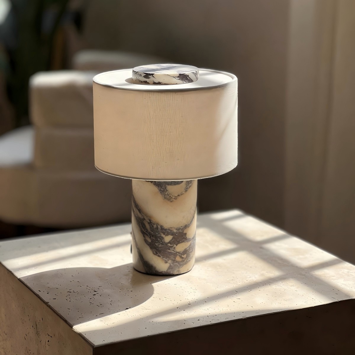 Lámpara de noche de mármol con - Desk Lamp reseña y precio
