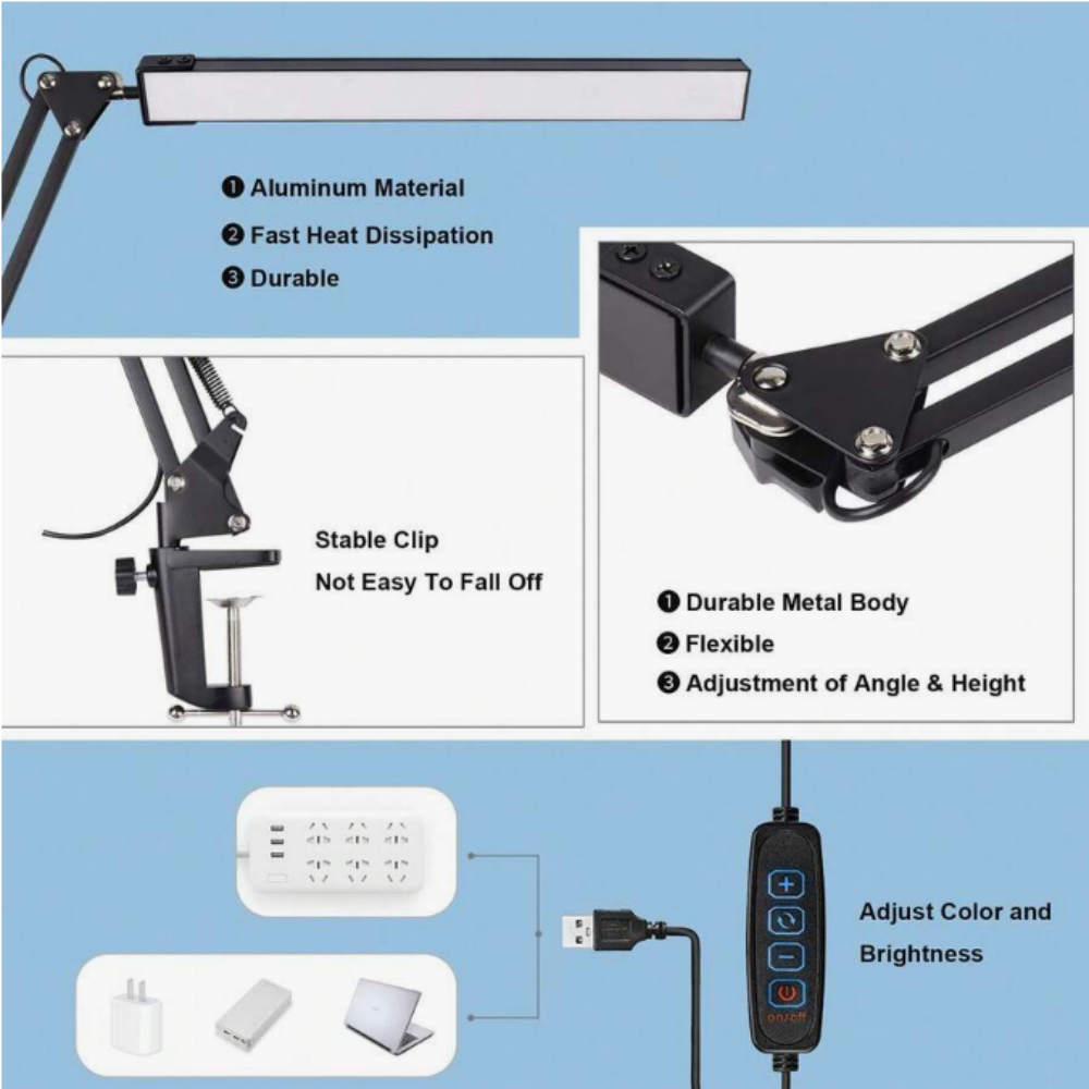 Lámpara de escritorio LED para - Desk Lamp reseña y precio